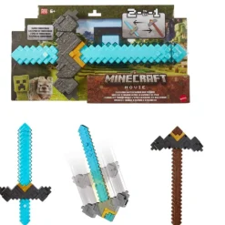 Otras marcas Minecraft La Película Espada-Pico Transformable> Fan Zone|Figuras Acción