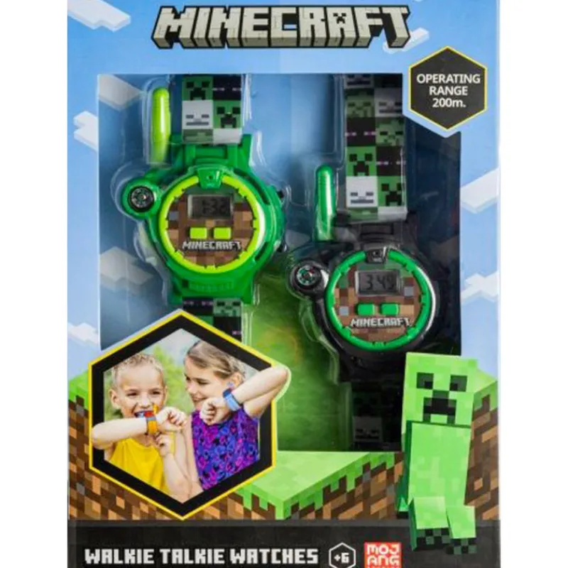 Minecraft Reloj Walkie Talkie 2 en 1> Juguetes Electrónicos