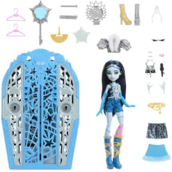 Monster high Conjunto de Juego de Frankie Stein de Skulltimate Secrets Hauntlywood Mysteries> Muñecas