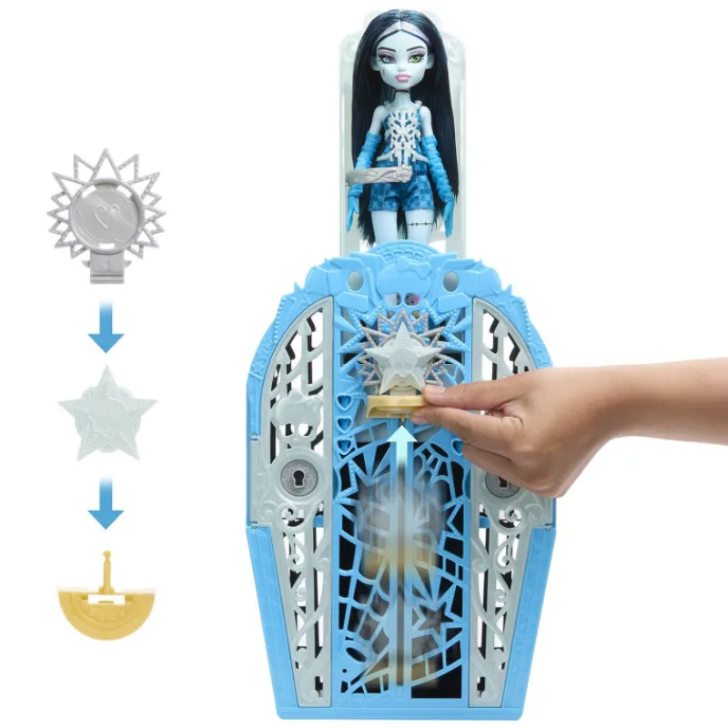 Monster high Conjunto de Juego de Frankie Stein de Skulltimate Secrets Hauntlywood Mysteries> Muñecas