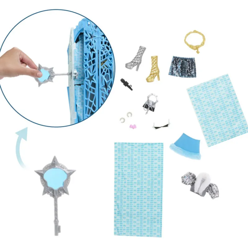 Monster high Conjunto de Juego de Frankie Stein de Skulltimate Secrets Hauntlywood Mysteries> Muñecas