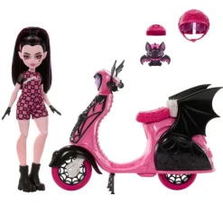 Monster high Draculaura con Moto Vampirística y Mascota><noscript><img width=