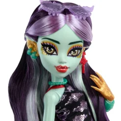 Monster high Jinafire Long Muñeca, Chica Dragón con Perrito Mascota Cloudy Yun Yun y 7 Accesorios><noscript><img width=