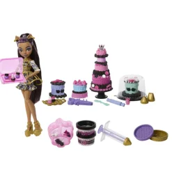 Monster high Kit de Pastelería de la Colección Cumplespantos de con Muñeca Clawdeen Wolf> Muñecas