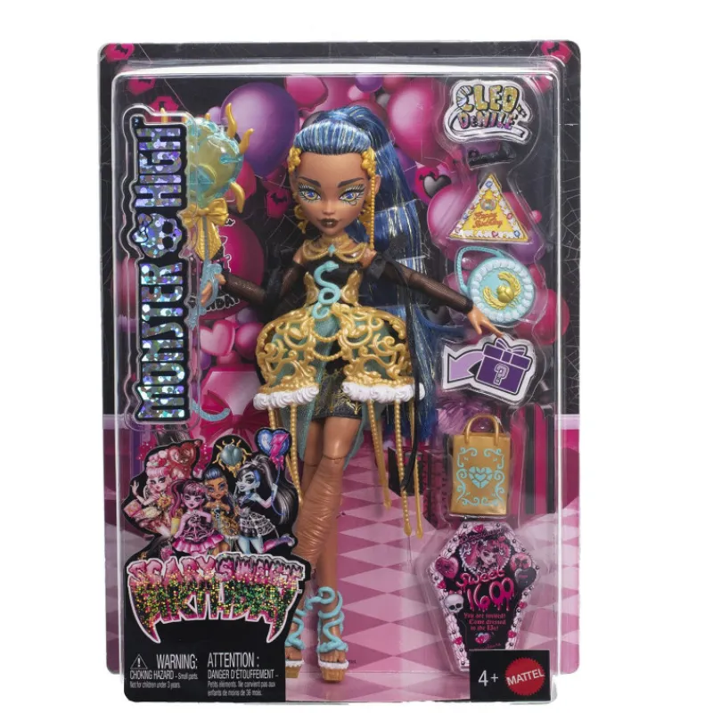 Monster high Muñeca Cleo de Nile de la Colección Cumplespantos con Vestido de Fiesta> Muñecas