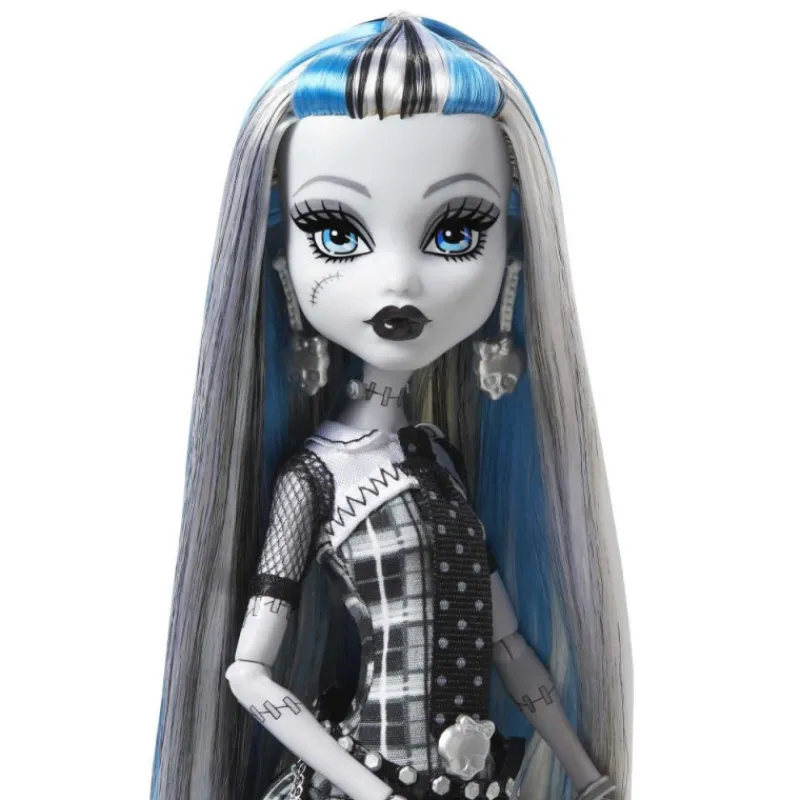 Monster high Muñeca Frankie Stein en Blanco y Negro con Pósteres> Fan Zone|Muñecas