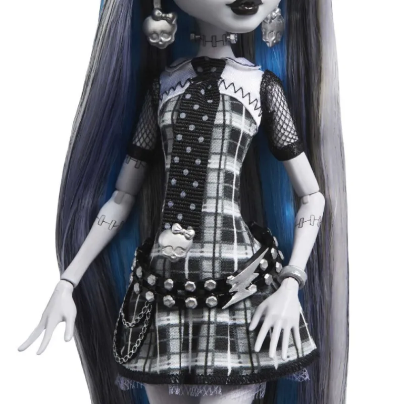 Monster high Muñeca Frankie Stein en Blanco y Negro con Pósteres> Fan Zone|Muñecas