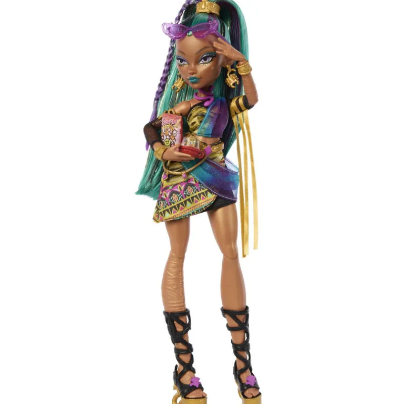 Monster high Muñeca Nefera De Nile con Escarabajo Mascota Lavish y Accesorios> Muñecas