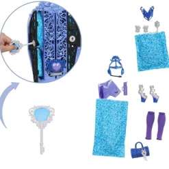 Monster high Skulltime Abbey Bominable Muñeca con Armario><noscript><img width=