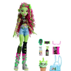 Monster high Venus McFlytrap Muñeca con su Mascota Chewlian><noscript><img width=