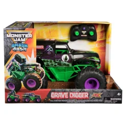 Monster Jam Smash & Bash Grave Digger Camión Monstruo Radio Control> Vehículos Y Pistas
