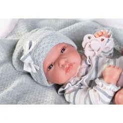 Munecas antonio juan Muñecas Antonio Juan Recién Nacida Baby Toneta con Toquilla de Punto><noscript><img width=