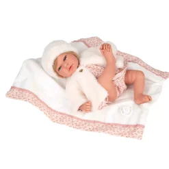 Munecas arias Muñecas Arias Andie Rosa con Manta 40 cm><noscript><img width=