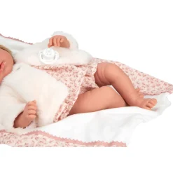 Munecas arias Muñecas Arias Andie Rosa con Manta 40 cm><noscript><img width=
