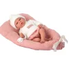 Munecas arias Muñecas Arias Elegance Andie Rosa con Cojín 40 cm> Muñecas
