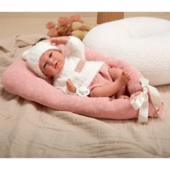 Munecas arias Muñecas Arias Elegance Andie Rosa con Cojín 40 cm><noscript><img width=