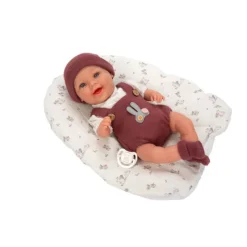 Munecas arias Muñecas Arias Elegance Gadi Granate con Cojín 35 cm> Muñecas