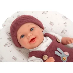 Munecas arias Muñecas Arias Elegance Gadi Granate con Cojín 35 cm><noscript><img width=