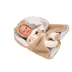 Munecas arias Muñecas Arias Muñeca con Peso Elegance Babyto Marrón Osito con Manta 35 cm> Muñecas