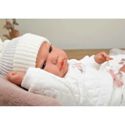 Munecas arias Muñecas Arias Muñeca con Peso Elegance Andie Rosa con Saquito de Dormir 40 cm><noscript><img width=