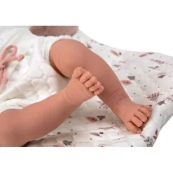 Munecas arias Muñecas Arias Muñeca con Peso Elegance Andie Rosa con Saquito de Dormir 40 cm><noscript><img width=