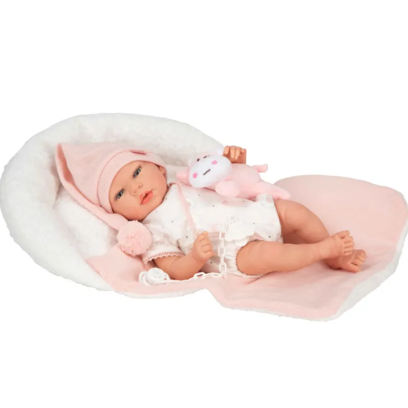 Munecas arias Muñecas Arias Reborn Ariel Rosa con Cojín 40 cm> Muñecas