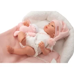 Munecas arias Muñecas Arias Reborn Ariel Rosa con Cojín 40 cm><noscript><img width=