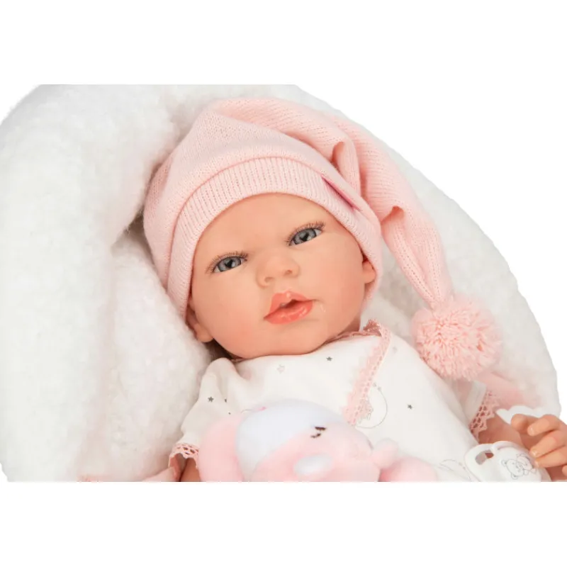 Munecas arias Muñecas Arias Reborn Ariel Rosa con Cojín 40 cm> Muñecas