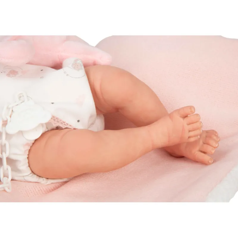 Munecas arias Muñecas Arias Reborn Ariel Rosa con Cojín 40 cm> Muñecas