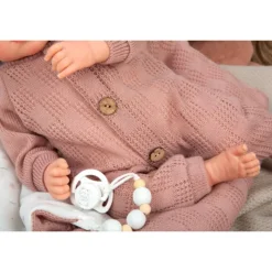 Munecas arias Mueñcas Arias Reborn Elba Rosa con Saco de Dormir 40 cm><noscript><img width=