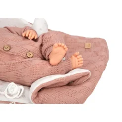 Munecas arias Mueñcas Arias Reborn Elba Rosa con Saco de Dormir 40 cm><noscript><img width=
