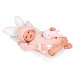 Munecas arias Mueñcas Arias Reborn Lucía con Cojín y Peluche 45 cm><noscript><img width=