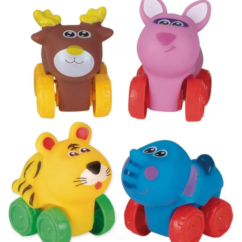 Nenittos 4 Animalitos Blanditos con Ruedas Varios Modelos> Vehículos Y Pistas