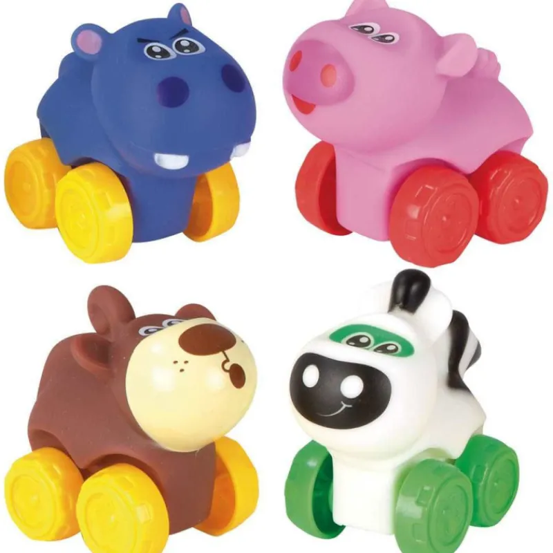 Nenittos 4 Animalitos Blanditos con Ruedas Varios Modelos> Vehículos Y Pistas