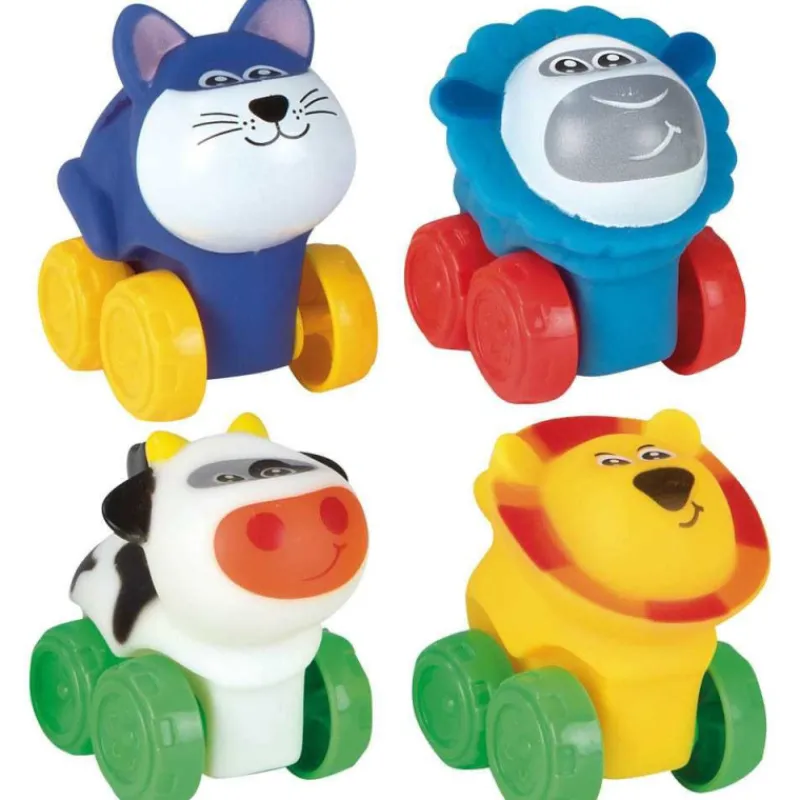 Nenittos 4 Animalitos Blanditos con Ruedas Varios Modelos> Vehículos Y Pistas