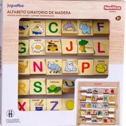 Nenittos Alfabeto Giratorio de Madera> Juguetes Educativos|Primera Infancia