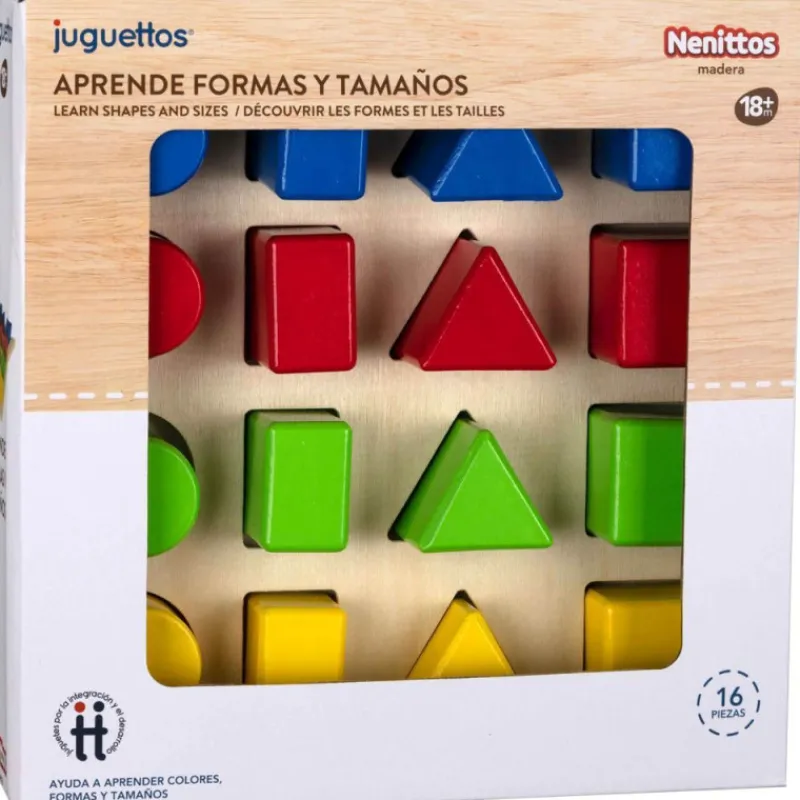 Nenittos Aprende Formas y Tamaños 16 Piezas> Juguetes Educativos|Primera Infancia