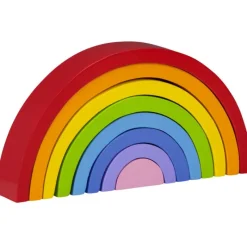Nenittos Arcoíris de Madera 8 Piezas> Juguetes Educativos|Primera Infancia
