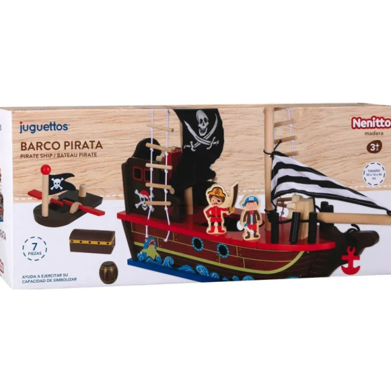 Nenittos Barco Pirata de Madera> Primera Infancia