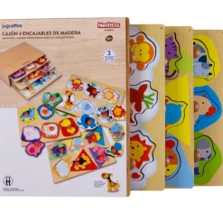 Nenittos Cajón 3 Puzzles de Madera><noscript><img width=