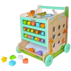 Nenittos Carrito de Madera con Actividades> Primera Infancia
