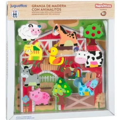 Nenittos Granja de Madera con Animalitos> Juguetes Educativos|Primera Infancia