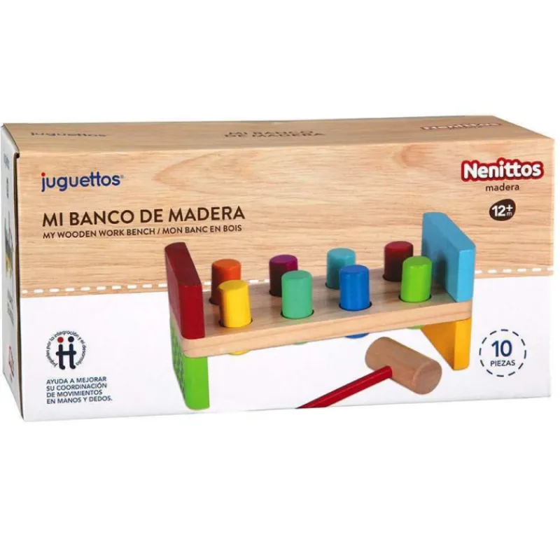 Nenittos Mi Banco de Madera> Juguetes Educativos|Primera Infancia