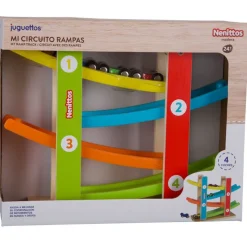 Nenittos Mi Circuito Rampas con 4 Coches de Madera> Juguetes Educativos|Primera Infancia