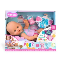 Nenuco Pop Muñeco con 2 Pañales Reutilizables y Accesorios> Muñecas