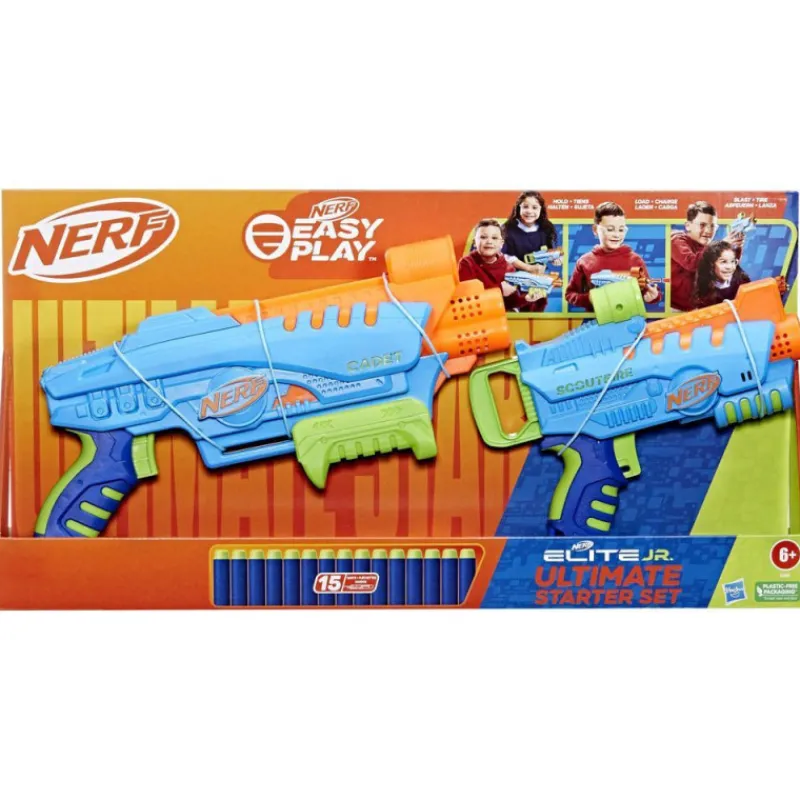 Nerf Elite Junior Kit de Inicio> Juguetes Deportivos