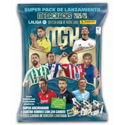 Otras marcas Panini Megacracks 2025-2026 Súper Pack de Lanzamiento con Archivador, 4 Sobres y 3 Cartas de Ed. Limitada Varios Model> Juegos De Mesa