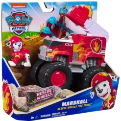 Paw patrol Camión de Bomberos Rescue Wheels Firetruck y Figura de Marshall><noscript><img width=