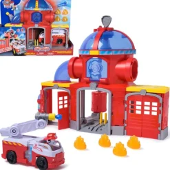 Paw patrol Fire Rescue Estación de Bomberos> Figuras Acción