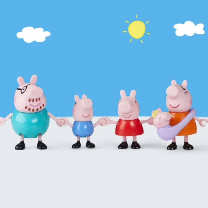 Peppa pig Pack 5 Figuras Peppa y su Familia de 5> Figuras Acción